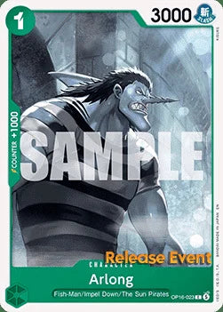 Arlong (OP16-023) Release Event Cards