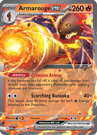 Armarouge ex (27) Holofoil - Paradox Rift
