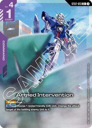 Armed Intervention (C+) (ST07-013) Holofoil - Starter Deck 07: Celestial Drive