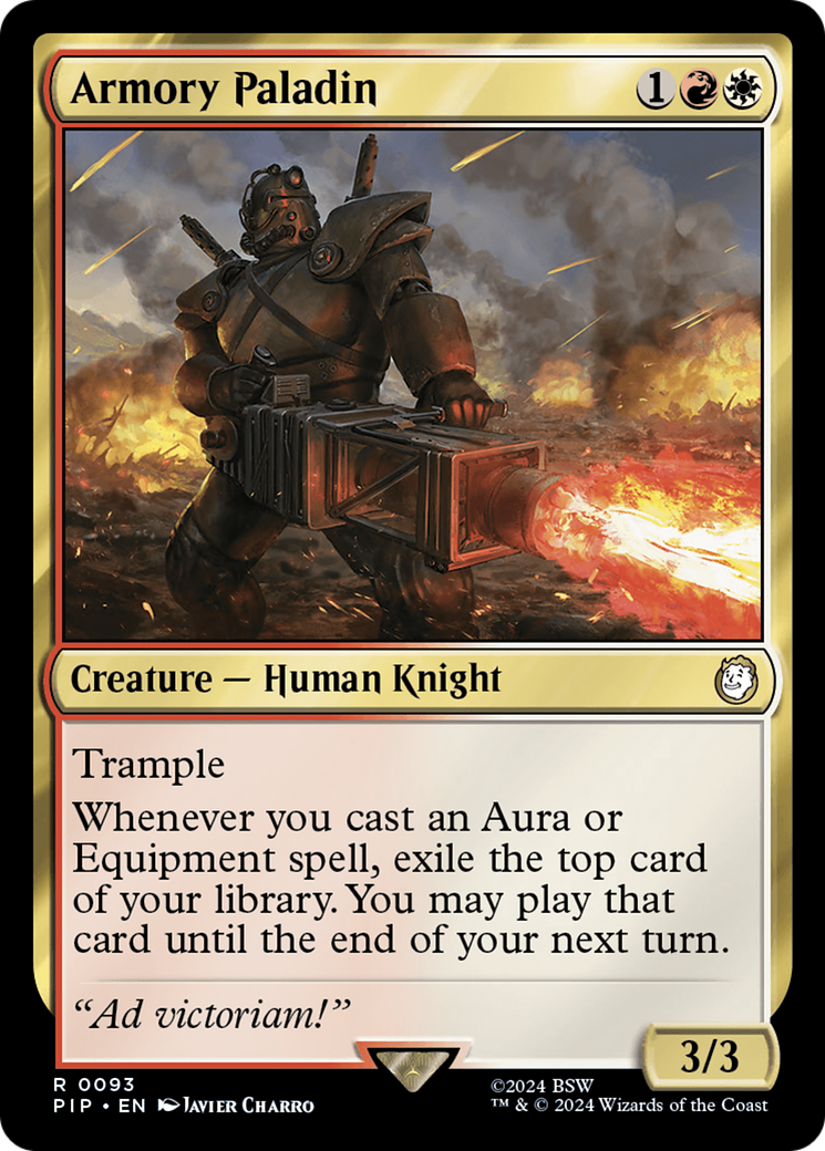 Armory Paladin (093) Foil - Fallout