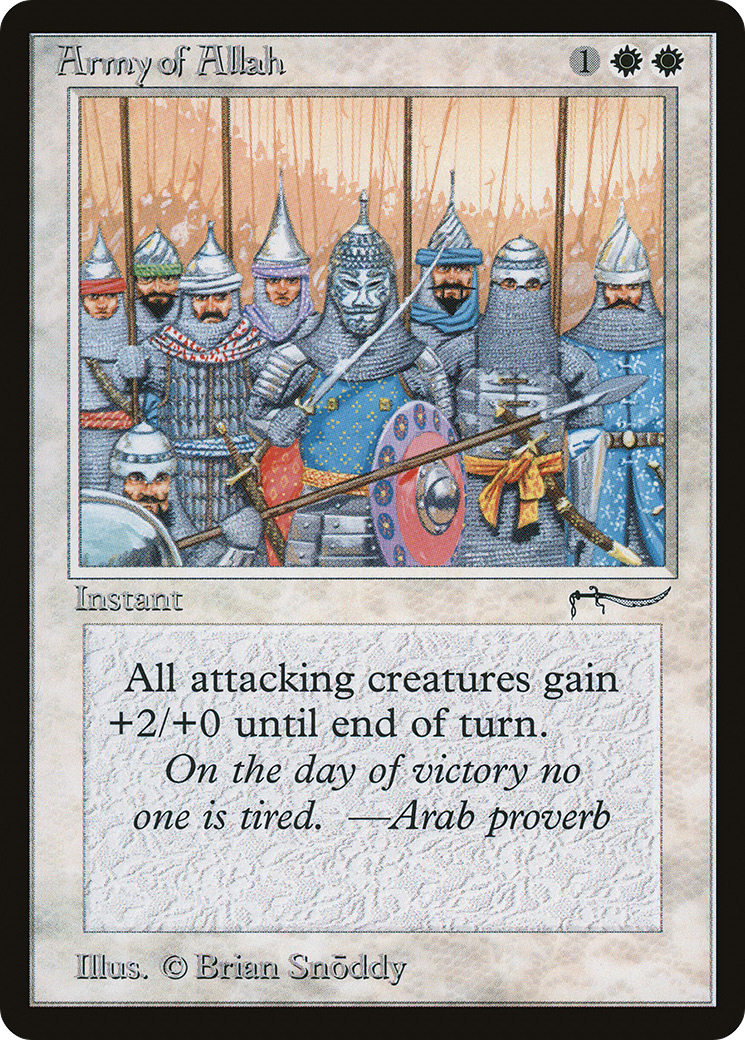Army of Allah (Dark Mana Cost) - Arabian Nights