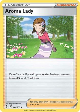 Aroma Lady (141) Reverse Holofoil - Evolving Skies
