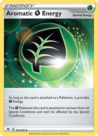 Aromatic Grass Energy (162) Reverse Holofoil - Vivid Voltage