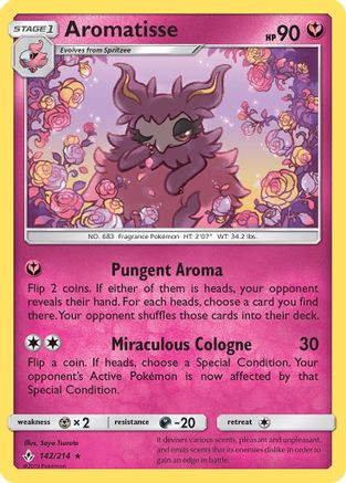 Aromatisse (142) Reverse Holofoil - Unbroken Bonds