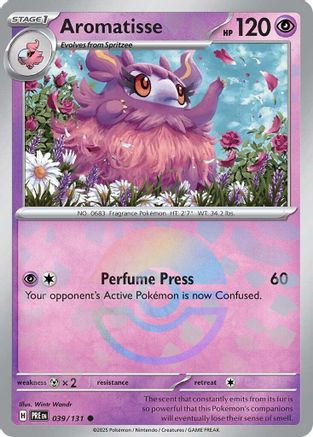 Aromatisse (Poke Ball Pattern) (39) Reverse Holofoil - Prismatic Evolutions