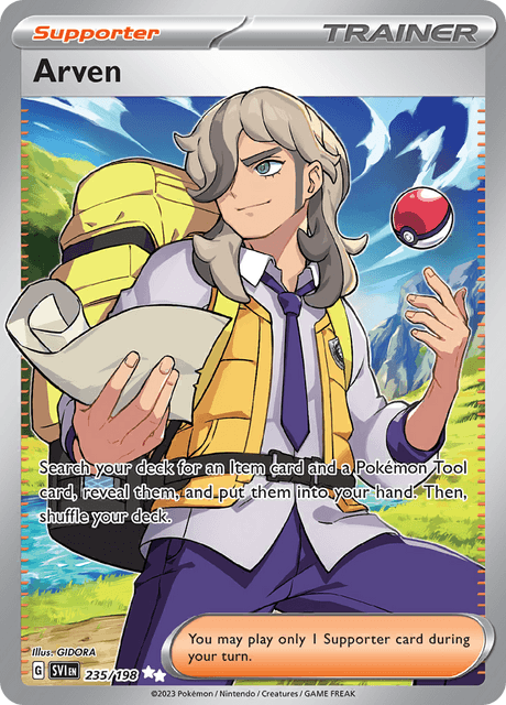 Arven (Full Art) (235) Holofoil - Scarlet & Violet