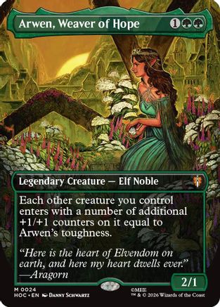 Arwen, Weaver of Hope (Borderless) (024) Foil - The Hobbit: Eternal-Legal