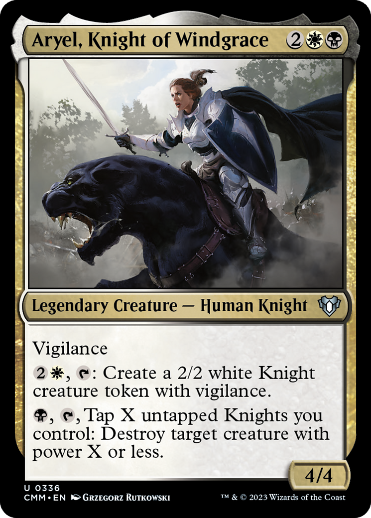 Aryel, Knight of Windgrace (336) - Commander Masters