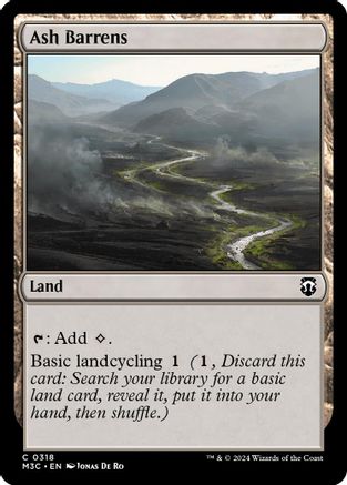 Ash Barrens (318) Ripple Foil - Commander: Modern Horizons 3
