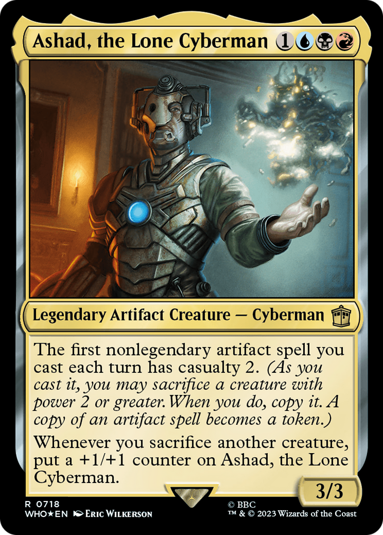 Ashad, the Lone Cyberman (718) Surge Foil - Doctor Who
