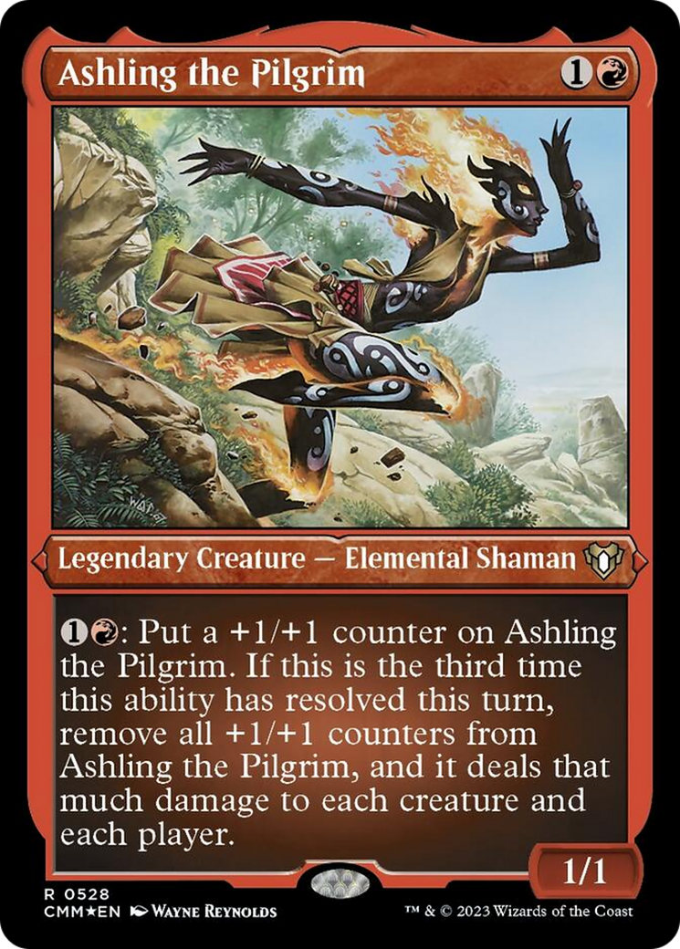 Ashling the Pilgrim (528) Etched Foil - Commander Masters