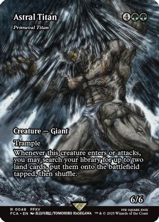 Astral Tiran - Primeval Titan (Showcase) (048) Foil - FINAL FANTASY: Through the Ages