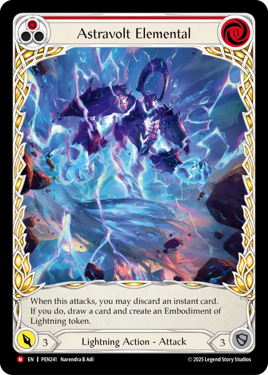 Astravolt Elemental (Extended Art) (PEN241) Rainbow Foil - Compendium of Rathe