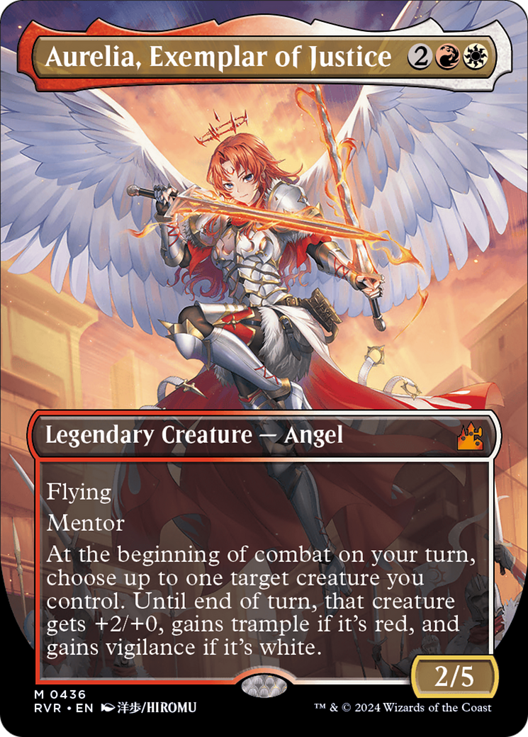 Aurelia, Exemplar of Justice (Anime Borderless) (436) Foil - Ravnica Remastered