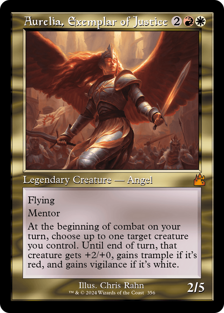 Aurelia, Exemplar of Justice (Retro) (356) - Ravnica Remastered