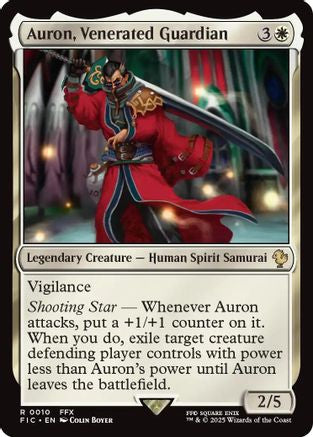 Auron, Venerated Guardian (010) Surge Foil - Commander: FINAL FANTASY