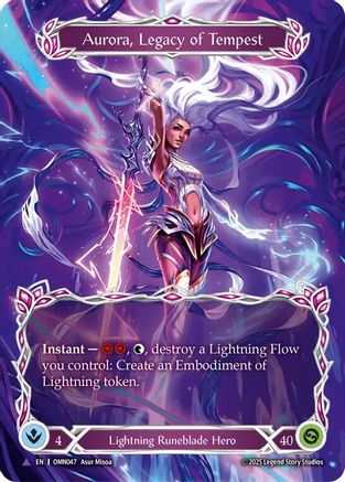 Aurora, Legacy of the Tempest (Marvel) (OMN047) Cold Foil - Omens of the Third Age
