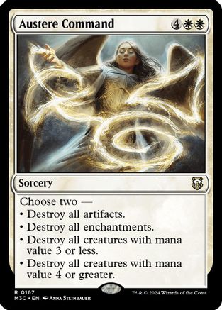 Austere Command (167) Ripple Foil - Commander: Modern Horizons 3