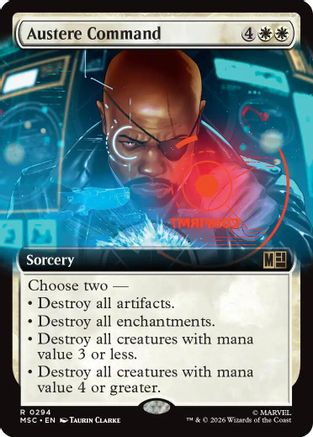 Austere Command (Extended Art) (294) - Commander: Marvel Super Heroes
