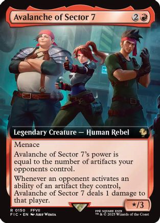 Avalanche of Sector 7 (Extended Art) (150) Foil - Commander: FINAL FANTASY