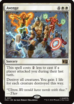 Avenge (011) Surge Foil - Commander: Marvel Super Heroes