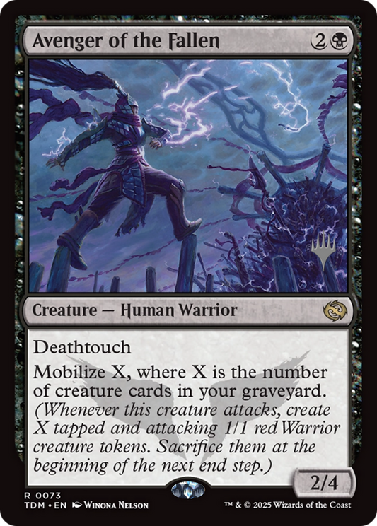 Avenger of the Fallen (Promo Pack) (073) Foil - Tarkir: Dragonstorm