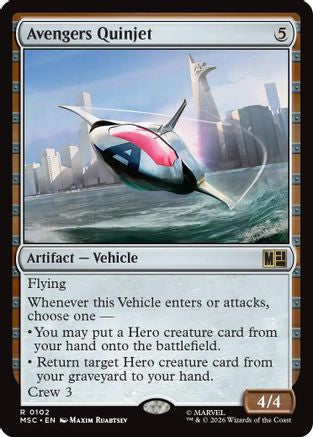 Avengers Quinjet (102) - Commander: Marvel Super Heroes
