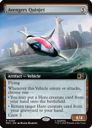 Avengers Quinjet – Hammer of Nazahn (Extended Art) (426) - Commander: Marvel Super Heroes