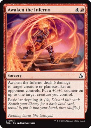 Awaken the Inferno (074) Foil - Reality Fracture