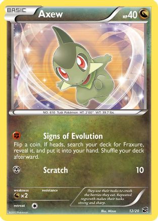 Axew (12) Holofoil - Dragon Vault