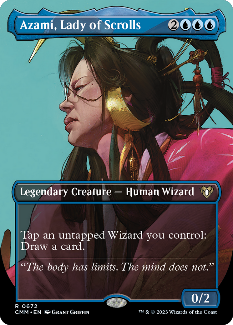 Azami, Lady of Scrolls (Borderless) (672) - Commander Masters