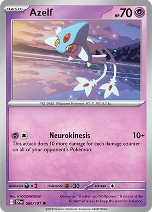 Azelf (80) Reverse Holofoil - Surging Sparks