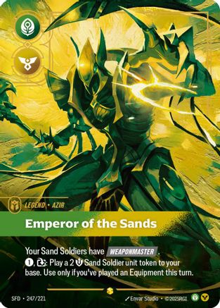 Azir – Emperor of the Sands (Overnumbered) (247) Foil - Spiritforged
