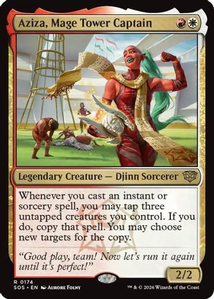 Aziza, Mage Tower Captain (174) Foil - Secrets of Strixhaven
