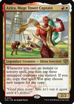 Aziza, Mage Tower Captain (Promo Pack) (174) Foil - Secrets of Strixhaven