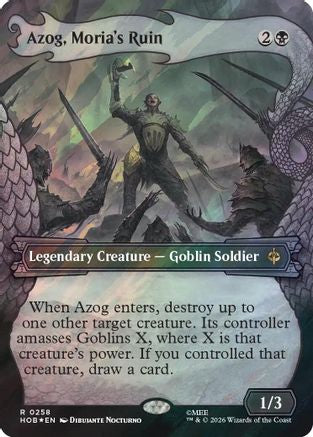 Azog, Moria's Ruin (Showcase) (258) Surge Foil - The Hobbit
