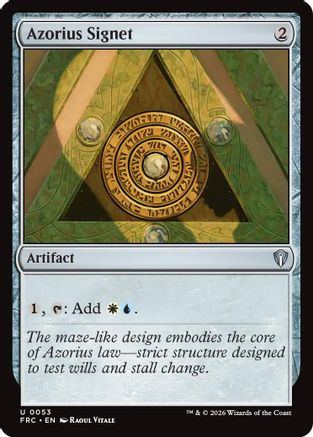 Azorius Signet (053) - Commander: Reality Fracture