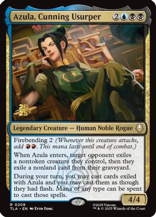 Azula, Cunning Usurper (Prerelease) (208) Foil - Avatar: The Last Airbender