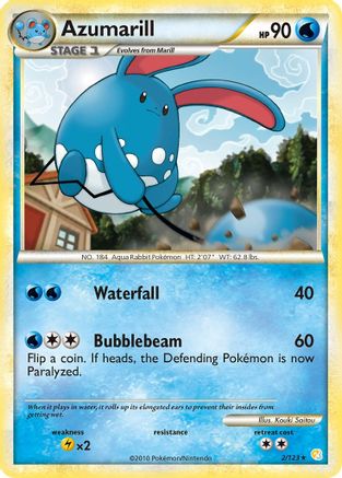 Azumarill (2) Reverse Holofoil - HeartGold & SoulSilver