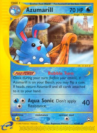 Azumarill (4) Reverse Holofoil - Aquapolis