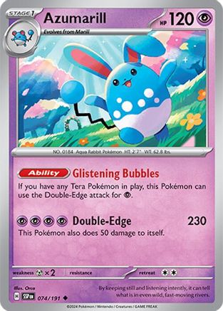 Azumarill (74) - Surging Sparks