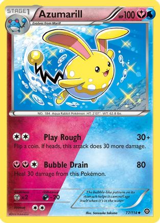 Azumarill (77) Reverse Holofoil - Steam Siege