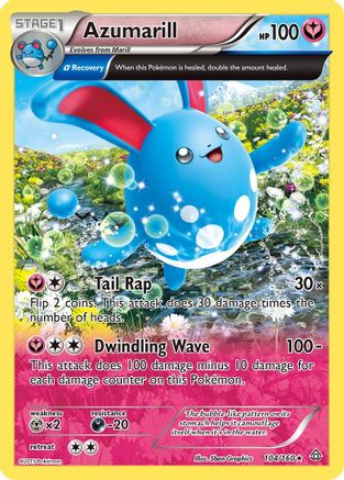 Azumarill (Alpha) (104) Reverse Holofoil - Primal Clash