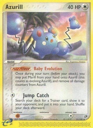 Azurill (31) Reverse Holofoil - Sandstorm
