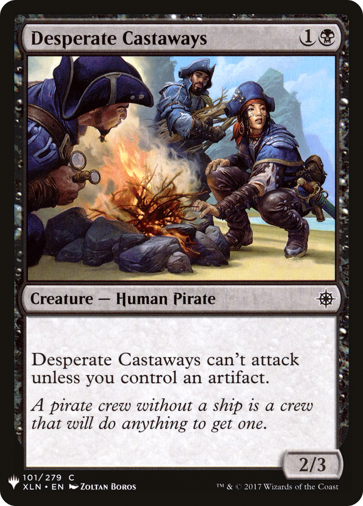 Desperate Castaways (XLN-101) - The List