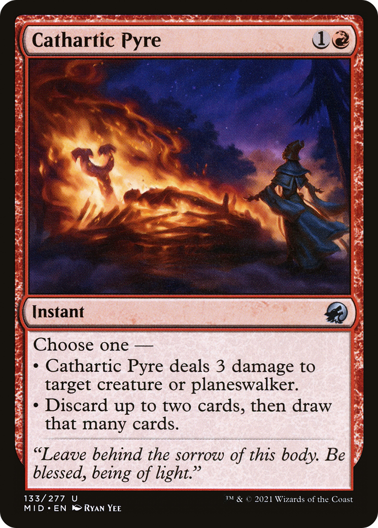 Cathartic Pyre [Innistrad: Midnight Hunt] Foil