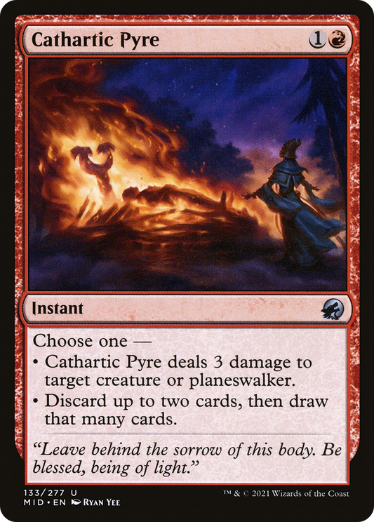 Cathartic Pyre [Innistrad: Midnight Hunt] Foil