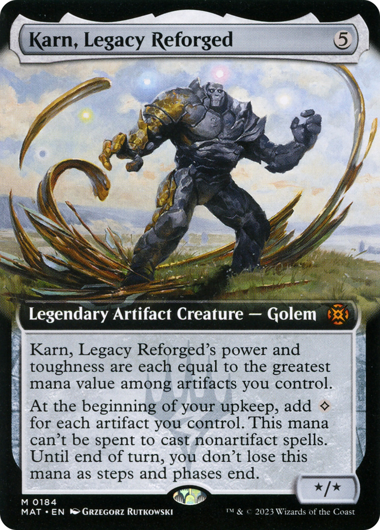 Karn, Legacy Reforged (Extended Art) (184) Foil - March of the Machine: The Aftermath