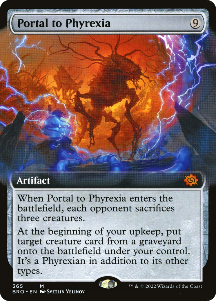 Portal to Phyrexia (Extended Art) (365) Foil - The Brothers' War