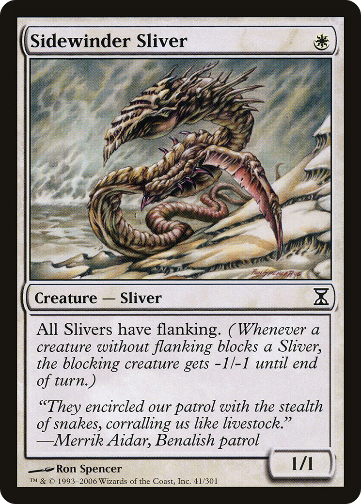 Sidewinder Sliver (041) Foil - Time Spiral